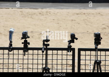 20. Juni 2013 Swatch Beach Volley Ball Weltmeisterschaften Mannschaftsturnier in Foro Italico Rom Italien Stockfoto