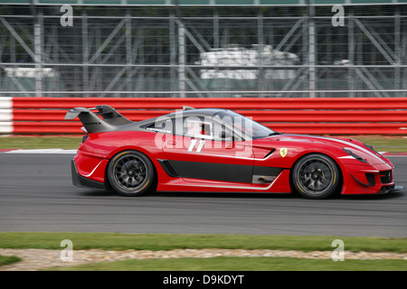 ROTES Auto 11 FERRARI 599XX Auto SILVERSTONE Spur SILVERSTONE RACE TRACK SILVERSTONE ENGLAND 16. September 2012 Stockfoto