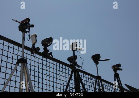 20. Juni 2013 Swatch Beach Volley Ball Weltmeisterschaften Mannschaftsturnier in Foro Italico Rom Italien Stockfoto