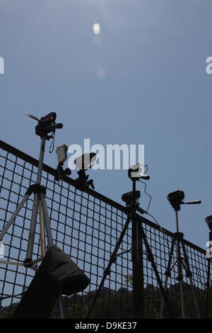 20. Juni 2013 Swatch Beach Volley Ball Weltmeisterschaften Mannschaftsturnier in Foro Italico Rom Italien Stockfoto