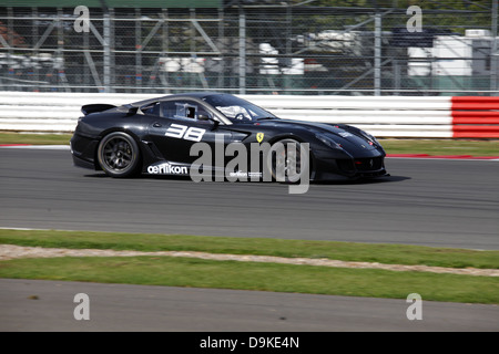 SCHWARZES Auto 38 FERRARI 599XX Auto SILVERSTONE Spur SILVERSTONE RACE TRACK SILVERSTONE ENGLAND 16. September 2012 Stockfoto