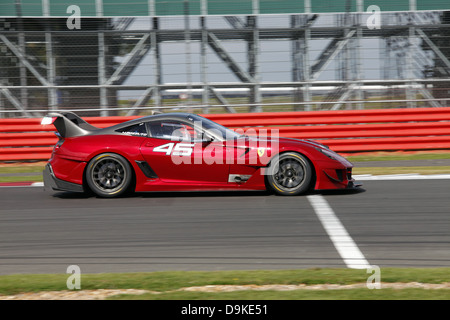 ROTES Auto 45 FERRARI 599XX Auto SILVERSTONE Spur SILVERSTONE RACE TRACK SILVERSTONE ENGLAND 16. September 2012 Stockfoto