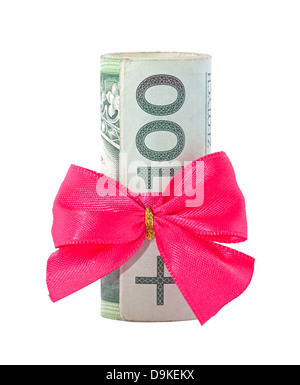 Polnische Geld Geschenk mit Beschneidungspfad Stockfoto