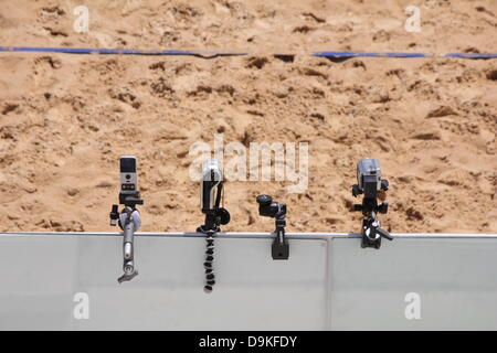 20. Juni 2013 Swatch Beach Volley Ball Weltmeisterschaften Mannschaftsturnier in Foro Italico Rom Italien Stockfoto