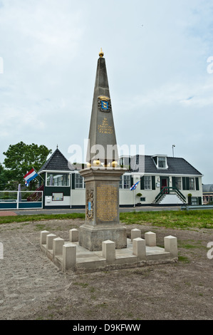 Sluis Dokkumerzijlen in Friesland Aan Het Ende van de Dokkumer ee Stockfoto