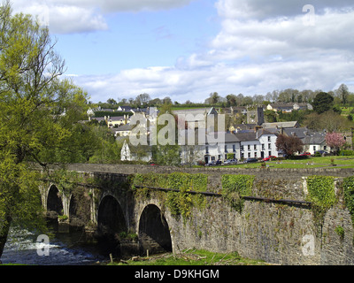 Brücke über den Fluss Nore, Inistioge, Irland Stockfoto