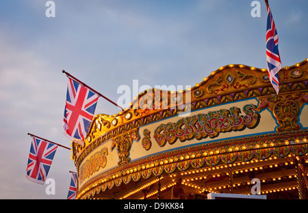 Karussell am Pier von Brighton, Brighton, East Sussex, Großbritannien Stockfoto