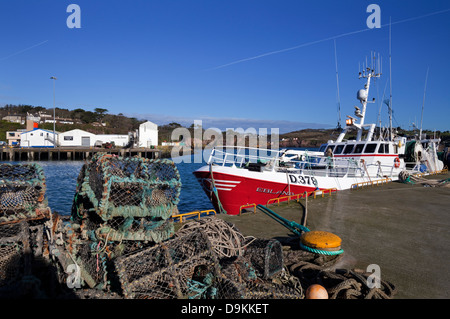 Die Fischerei-Hafen, Fischerhafen Dunmore East, County Waterford, Irland Stockfoto