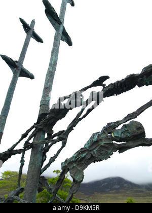 Ein Skelett an Bord, National Hungersnot Memorial, Ireland Stockfoto