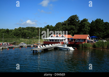 Toroe Island, Ankarudden Hafen, Stockholmer Schären, Ostsee Küste, Schweden, Scandinavia Stockfoto