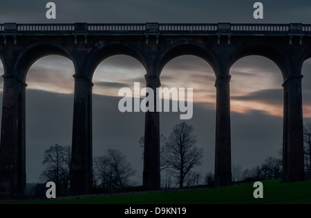 Silhouette-Bogen Stockfoto