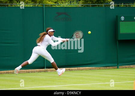 All England Lawn Tennis Club, Wimbledon, London, UK. 21. Juni 2013.  Tennis Stars vor der Europameisterschaft 2013 Wimbledon Praxis. Bildnachweis: Graham Eva/Alamy Live-Nachrichten Stockfoto