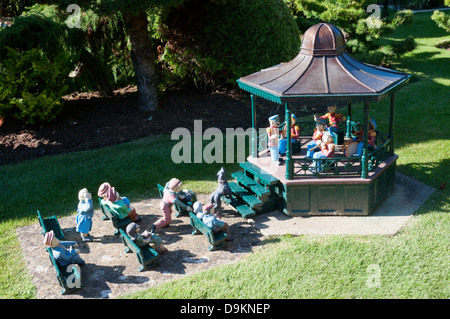 Der Musikpavillon im Dorf Godshill auf der Isle Of Wight. Stockfoto