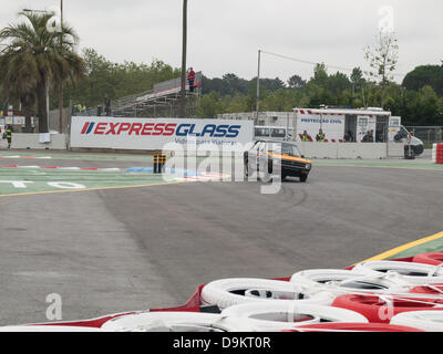 Porto, Portugal, 21. Juni 2013. Circuito da Boavista historischen Grand Prix 2013. Klassische Super Lager Trophy, freies Training und Qualifying.  Tiago Dos Santos Marques / Duarte Nuno Costa Aguiar fahren ein Datsun 1200 Trofeu Credit: Daniel Amado/Alamy Live News Stockfoto