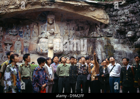 buddhistischen Höhlen Baoding Shan (Schatz Park Berg) Dazu Sichuan Provinz China Stockfoto