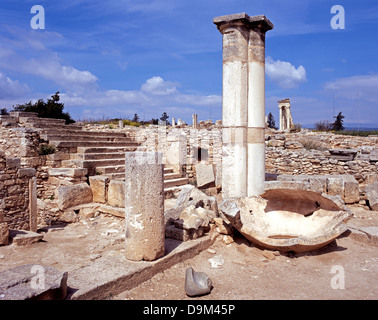 Reste der römischen Stadt, kourion (in der Nähe von Limassol), Zypern Stockfoto