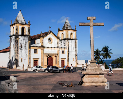 Santo Antonio Carmo Kirche in Olinda in der Nähe von Recife, Brasilien. Stockfoto