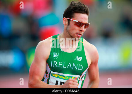 Dublin, Irland. 22. Juni 2013. Brian Gregan (IRE) gilt für Zuhause in der Mens 400m bei den Europameisterschaften Team 1. Liga vom Morton Stadium, Santry. Bildnachweis: Aktion Plus Sport/Alamy Live-Nachrichten Stockfoto