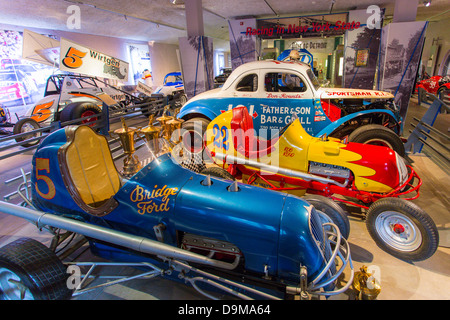 Innenraum Exponate auf der Saratoga-Automobil-Museum in Saratoga Springs, New York Stockfoto