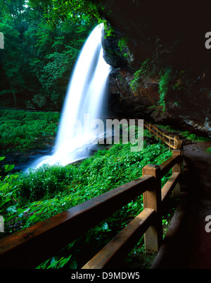 Dry Falls, einem Wasserfall in der Nähe der Stadt Hochland in North Carolina Stockfoto