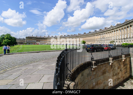 Bäder der berühmtesten Straße der Royal Crescent von John Wood entworfen, der Jüngere, Badewanne, s] Somerset Stockfoto