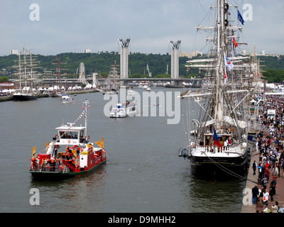 Belem Französisches Segelschiff, Armada De La Liberte, Rouen, Seineufer, Seine-Maritime, Frankreich Stockfoto