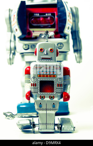 Roboterfamilie Stockfoto