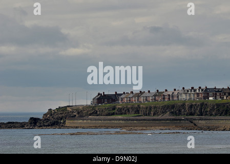 Pensionen in Whitley Bay an einem Sommer-morgen. Tyne und Abnutzung. VEREINIGTES KÖNIGREICH. 23.06.2013 Stockfoto