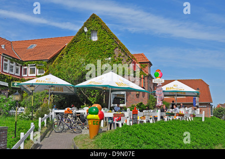 Deutschland, Niedersachsen, Norddeutschland, Ostfriesland, Insel Baltrum, im Ort, lokale Ansicht, Häuser, Insel Häuser Stockfoto