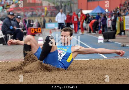 Gateshead, UK. 23. Juni 2013. Viktor Kuznyetsov (UKR). Herren Dreisprung. Tag2. Mannschafts-Meisterschaften. Bildnachweis: Sport In Bilder/Alamy Live-Nachrichten Stockfoto