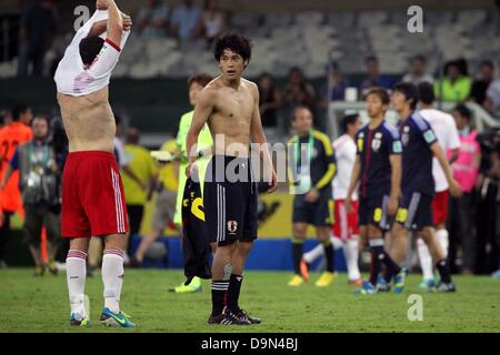 Atsuto Uchida (JPN), 22. Juni 2013 - Fußball / Fußball: FIFA-Konföderationen-Pokal-Brasilien-2013, Gruppe A match zwischen Mexiko 2-1 Japan Mineirão Stadion in Belo Horizonte, Brasilien. (Foto von Toshihiro Kitagawa/AFLO) Stockfoto