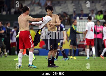 Atsuto Uchida (JPN), 22. Juni 2013 - Fußball / Fußball: FIFA-Konföderationen-Pokal-Brasilien-2013, Gruppe A match zwischen Mexiko 2-1 Japan Mineirão Stadion in Belo Horizonte, Brasilien. (Foto von Toshihiro Kitagawa/AFLO) Stockfoto