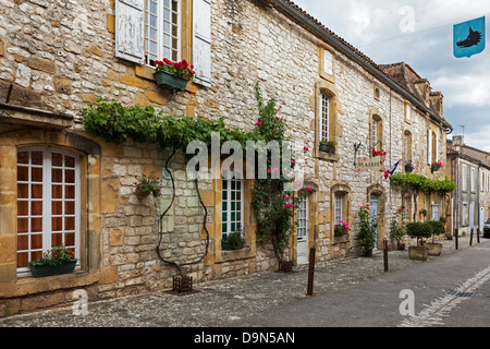 Mairie in Monpazier, Dordogne, Frankreich Stockfoto