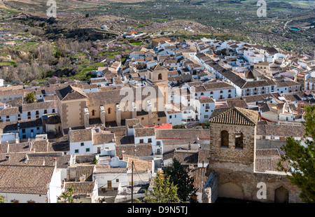 Blick über Velez Blanco Stadt Almeria Provinz Andalusien Spanien Stockfoto