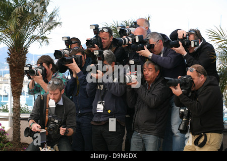 Fotografen auf der Venus im Pelz - La Venus A La Fourrure Photocall Cannes Film Festival am Samstag, 26. Mai Mai 2013 Stockfoto