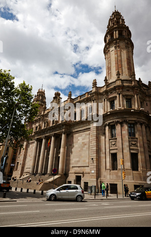 Correos y Telegrafos Telefon und telegraph zentrale Postgebäude Barcelona-Katalonien-Spanien Stockfoto