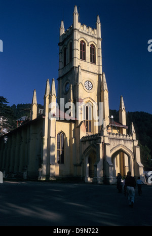 Indien, Himachal Pradesh, Shimla, Ridge, Christuskirche (1857) Stockfoto
