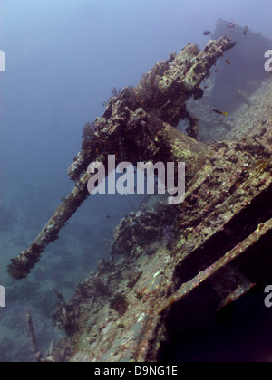 40MM-Flugabwehr Maschinengewehr der SS Thistlegorm Stockfoto