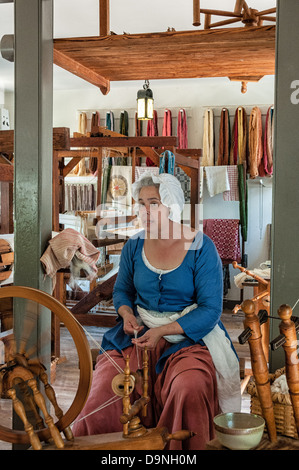 Reenactor, Colonial Williamsburg, Virginia Stockfoto