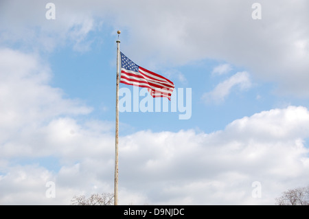 Fort Stevens, ein Teil der Verteidigung im Bürgerkrieg von Washington, bewahrt die Militärgeschichte und bietet Besuchern die Möglichkeit, die Befestigungen zu erkunden und mehr über ihre Rolle während des Bürgerkriegs zu erfahren. Stockfoto