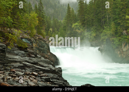 Overlander fällt auf der Fraser River, Mt Robson Provincial Park, Britisch-Kolumbien Stockfoto