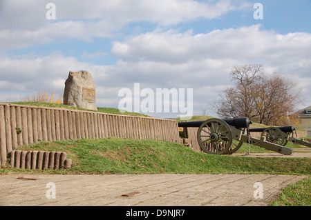 Fort Stevens, Teil der Verteidigung im Bürgerkrieg von Washington, ist als historische Stätte erhalten, die an die Verteidigung der US-Hauptstadt während des Bürgerkriegs erinnert. Stockfoto