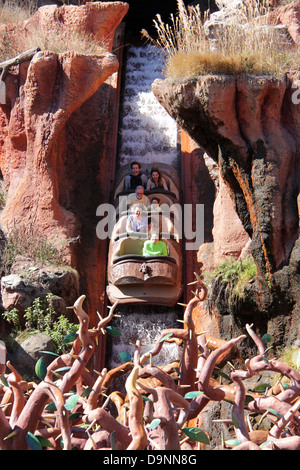 Splash Mountain Ride Attraktion im Frontierland, Magic Kingdom Stockfoto