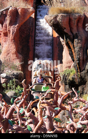 Splash Mountain Attraktion im Magic Kingdom Frontierland. Stockfoto