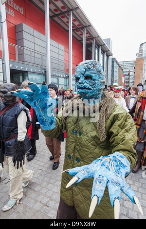 England, London, Stratford, jährliche Sci-Fi Kostüm Parade, Sci-Fi-Monster Stockfoto