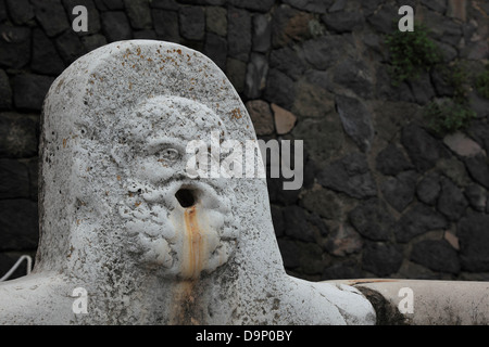 Trinkwasser Brunnen in den Ruinen von Herculaneum, Kampanien, Italien Stockfoto