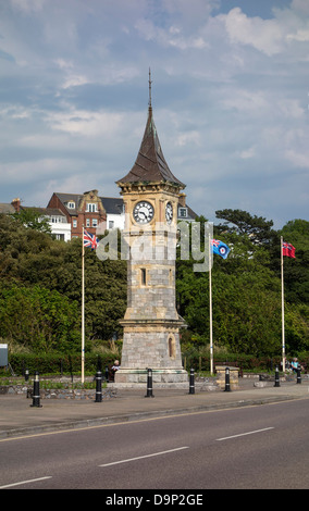 Exmouth, Clock Tower, Queen Victoria's Diamond Jubilee Memorial, Devon, England, UK. Stockfoto