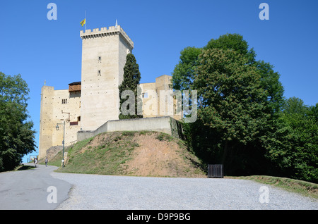 Mittelalterliche Burg von Phoebus in Mauvezin Stockfoto