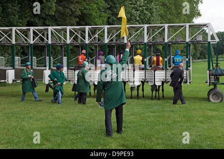 Pferderennen Ab stände Stockfoto