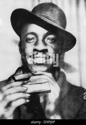 JOHN LEE CURTIS "SONNY BOY" WILLIAMSON (1914-1948) uns Blues-Mundharmonika-Spieler. Stockfoto